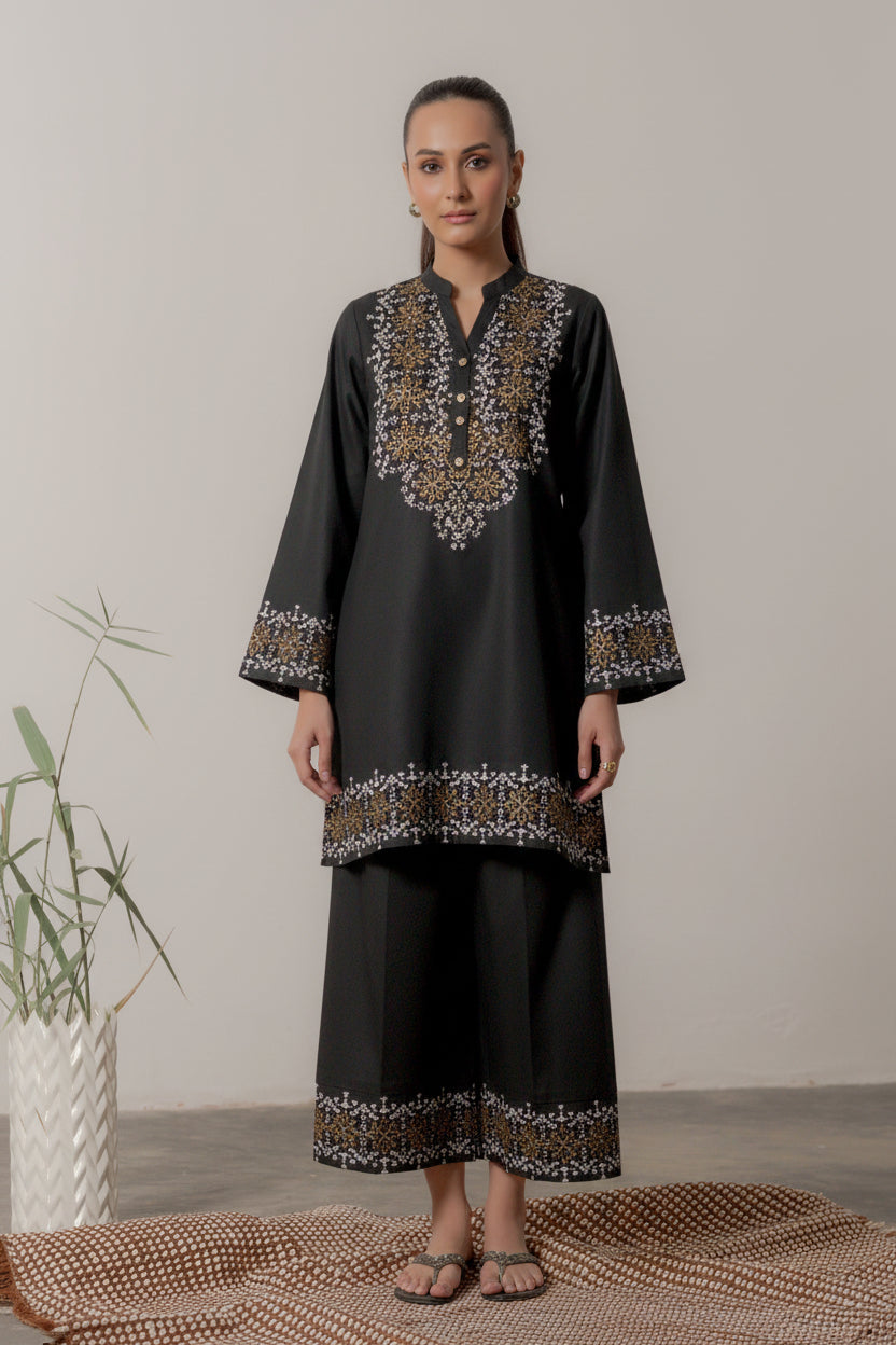Premium Black Lawn 2-Piece Suit