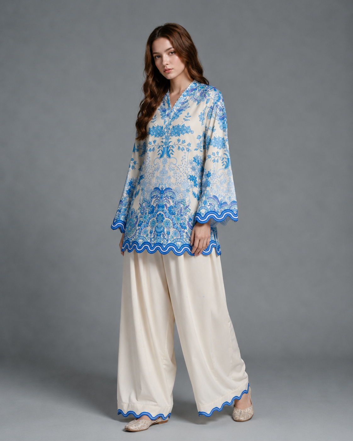 Sky Lid Embroidered 2pc