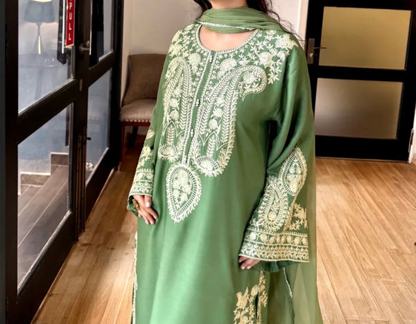 Fully Heavy Embroidered shirt -trouser n duptta