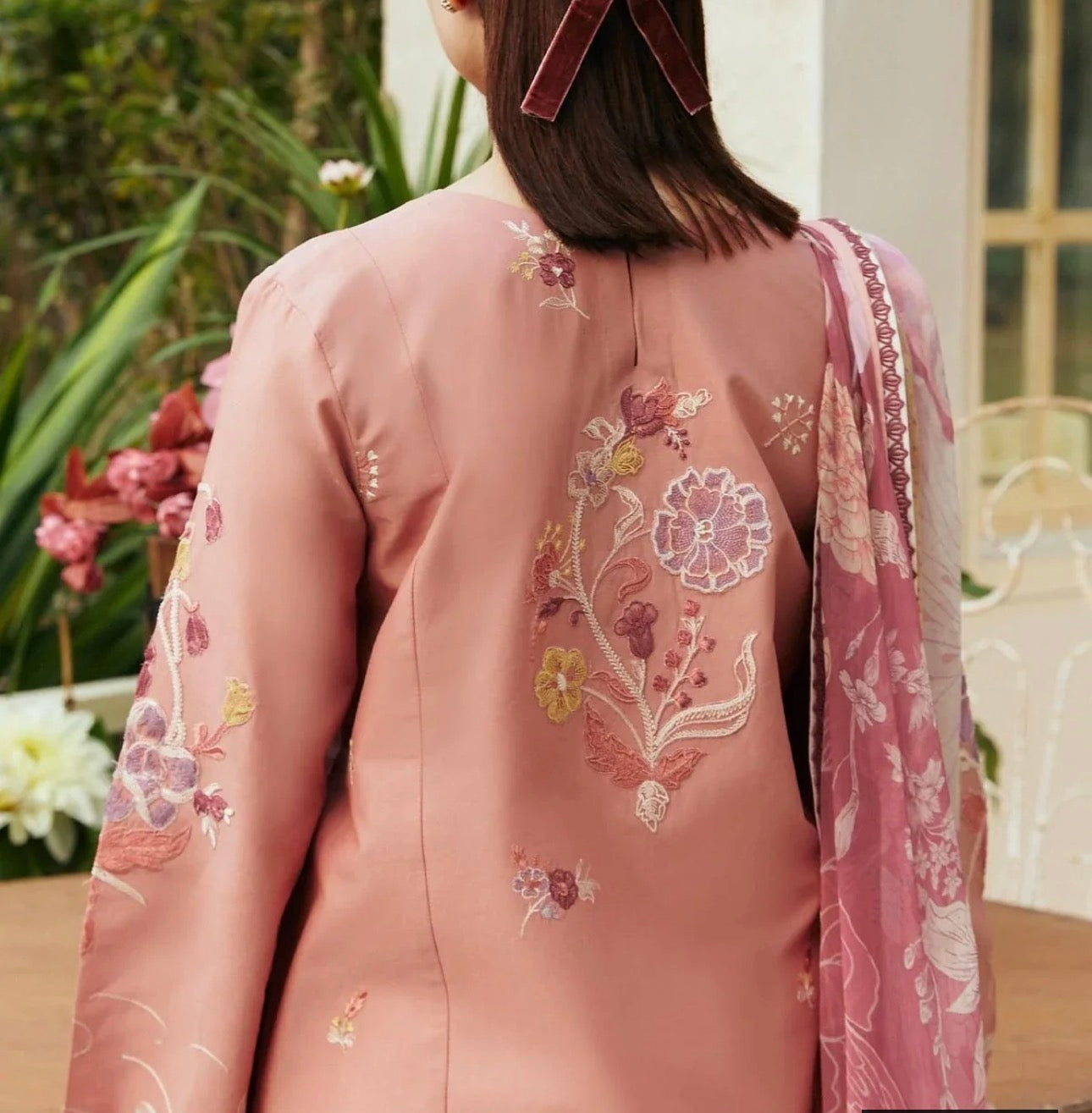 Long shirt with trouser n duptta