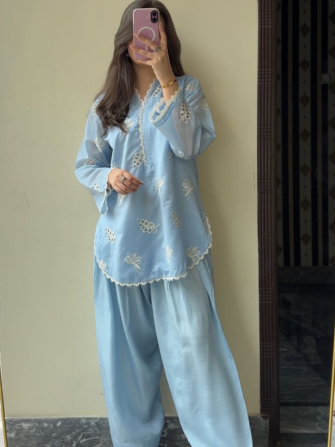 Ocean Sky Embroidered 2pc