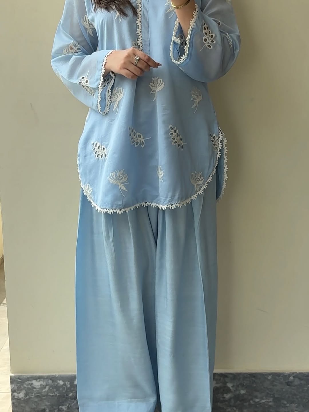 Ocean Sky Embroidered 2pc